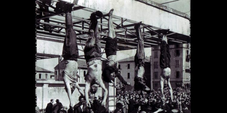 Así colgaron a Mussolini y colaboradores fascistas hoy hace 79 años