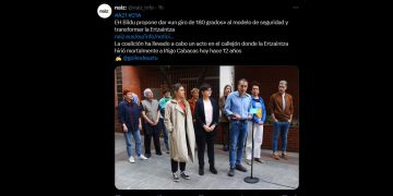 LA VECINA COMUNISTA. Iñigo Cabacas, la Ertzaintza y el oportunismo político de EH Bildu