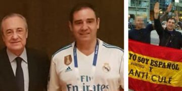 Este neo-nazi fue expulsado del Bernabéu, pero… ayer estaba en el palco Vip invitado por Florentino (Video)