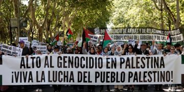 Gritos de «Israel asesina, Europa patrocina» en las manifestaciones pro Palestina de este domingo