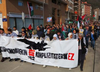 EHKS llama a participar en la manifestación del sábado en Iruñea por Palestina (vídeo)