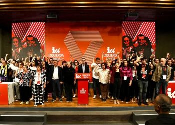 IU acaba su XIII asamblea que realizó en la sede de UGT con la ausencia de Yolanda Díaz
