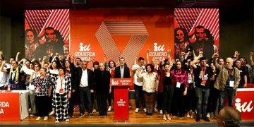IU acaba su XIII asamblea que realizó en la sede de UGT con la ausencia de Yolanda Díaz