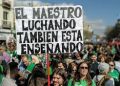Miles de docentes y estudiantes se suman a la huelga en la educación en Madrid
