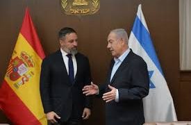 Abascal (Vox) viaja a Israel a apoyar el terrorismo