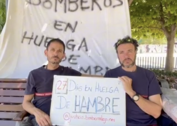 2 Bomberos, ya mas de 25 días en huelga de hambre para recuperar sus puestos del trabajo, ¡solidaridad!
