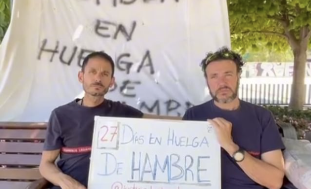 2 Bomberos, ya mas de 25 días en huelga de hambre para recuperar sus puestos del trabajo, ¡solidaridad!