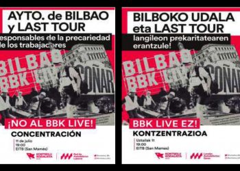 La Red de Autodefensa Laboral llama a una concentración para decir ¡No al BBK LIVE!