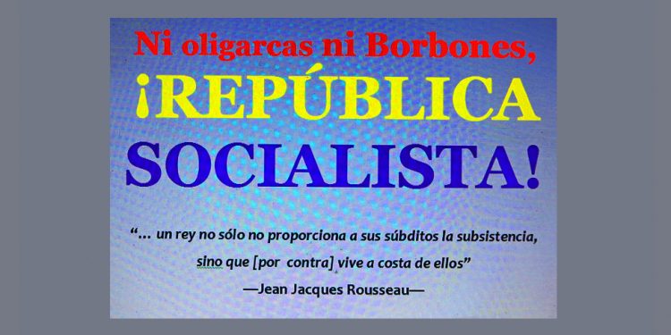 Miles de personas se manifiestan en Madrid contra la monarquía y por la democracia