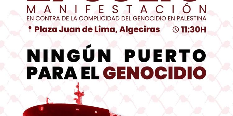 Manifestación: ningún puerto para el genocidio