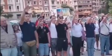 (Video) Cánticos fascistas hoy en el centro de Madrid con total impunidad