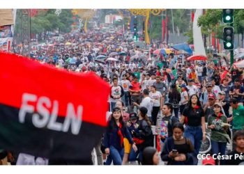 NICARAGUA celebra en las calles el 45 aniversario de la revolución sandinista