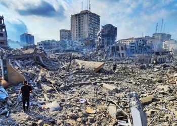 Podría pasar por la escena de una película de ciencia ficción, pero lamentablemente no lo es