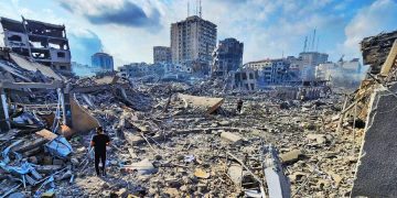 Podría pasar por la escena de una película de ciencia ficción, pero lamentablemente no lo es