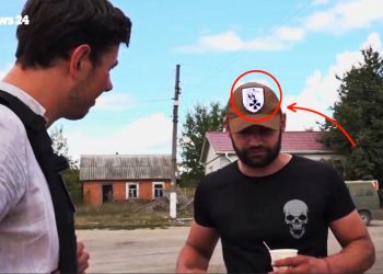 Rai News 24 (canal de TV italiana) entrevistó a un soldado portador de simbología nazi