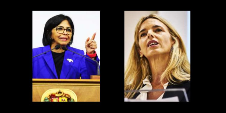 Delcy Rodríguez le pone en su sitio a la “marquesa del fascismo”