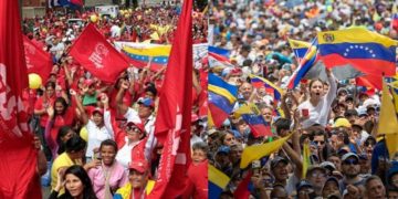 VENEZUELA. Falsimedia en las manifestaciones de la extrema derecha pero olvidando las de apoyo a la revolución
