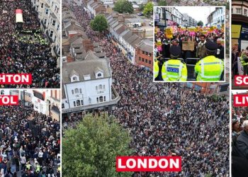 REINO UNIDO. Decenas de miles de manifestantes hacen frente al fascismo