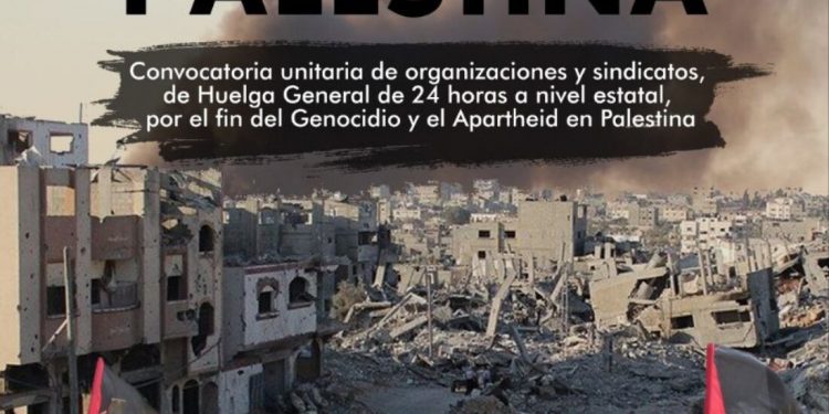 Ante la pasividad y complicidad del gobierno con el sionismo, se convoca una jornada de lucha y huelga por Palestina
