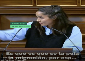 ¡Se la pela!  Tesh Sidi en el parlamento sobre la regularización