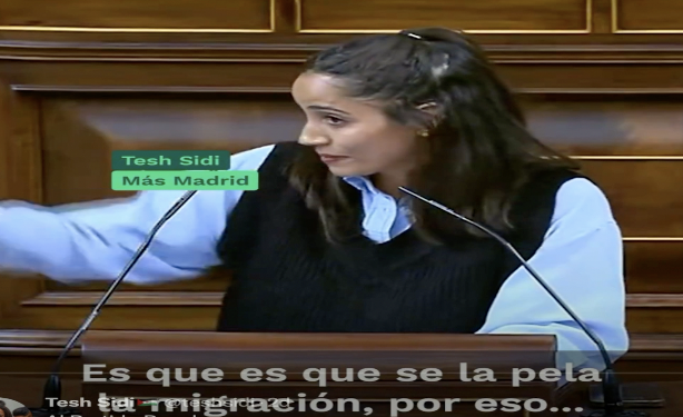 ¡Se la pela!  Tesh Sidi en el parlamento sobre la regularización