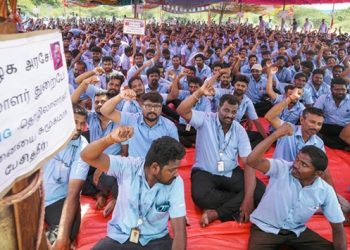 Sindicato comunista de la India paraliza Samsung por tercera semana