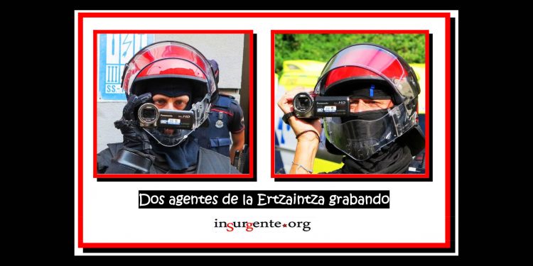 De capuchas y vigilancia / La Ertzaintza incorporará cámaras de vídeo a sus uniformes