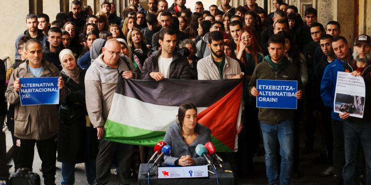 El Gobierno niega alternativa habitacional a cinco familias de Gaza “acogidas” en Vitoria-Gasteiz