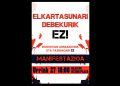 Convocan manifestación en Donostia contra la prohibición de la solidaridad, el racismo y el fascismo