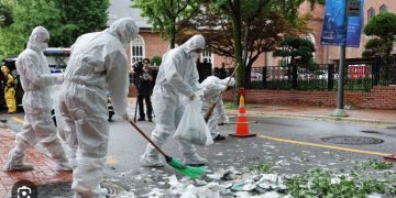 COREA DEL SUR. Cae un globo con basura enviado por la RPDC en las instalaciones presidenciales