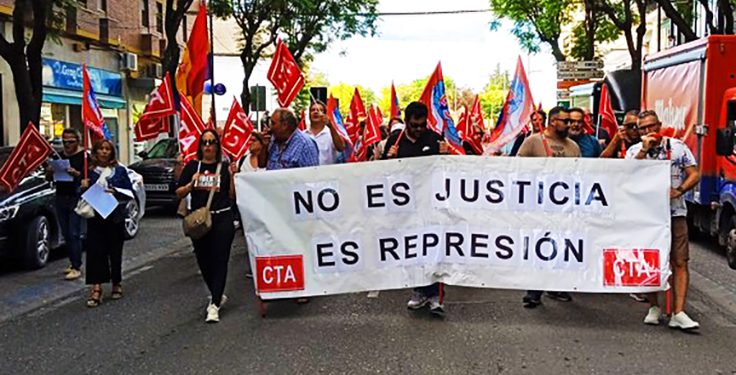 La CTA se moviliza en Montilla bajo el lema de “No es justicia, es represión”