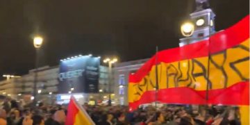 La extrema derecha falangista se manifestó en Madrid con absoluta impunidad contra la emigración