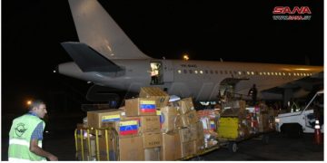 SIRIA recibe 13 toneladas de alimentos desde Venezuela para los refugiados libaneses que huyen del sionismo