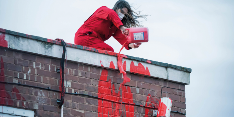 Acción militante en solidaridad con Palestina: contra los aviones de combate F-35