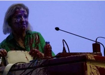 Escrache a Pilar Rahola por defender el genocidio sionista (+ vídeos)