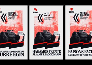 EHKS anuncia acto político en Donostia para hacer frente al auge reaccionario