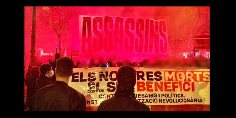 La OJS se adhirió a la manifestación de Valencia con un claro y contundente mensaje