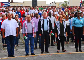 CUBA. Díaz-Canel preside, ante miles de personas, Tribuna antiimperialista en apoyo a Palestina