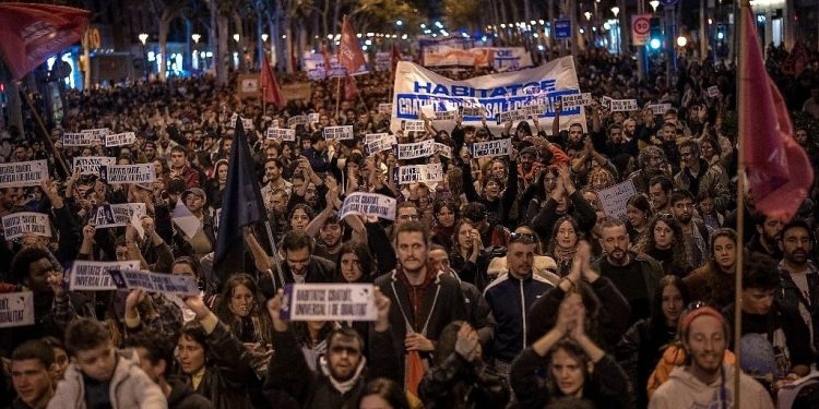 La especulación y la usura detrás de los alquileres; hubo respuesta en Barcelona, Jerez, Oviedo…