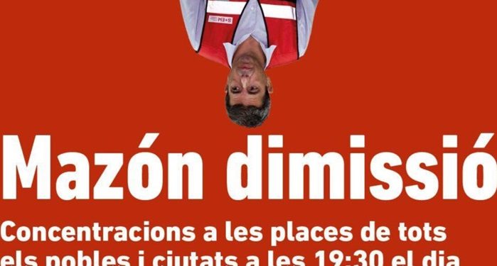 Convocada una nueva movilización para que Mazón se vaya de una dana vez