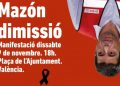 Convocan una manifestación contra el gobierno de la Comunidad de Valencia por su incompetencia