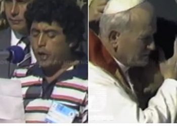 CHILE. Fue detenido por la dictadura tras este breve discurso ante el Papa; 37 años después será reparado