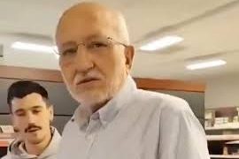 Jóvenes reprochando a Roig (dueño del Mercadona) que mandara a trabajar a sus empleados en las peores horas de la DANA