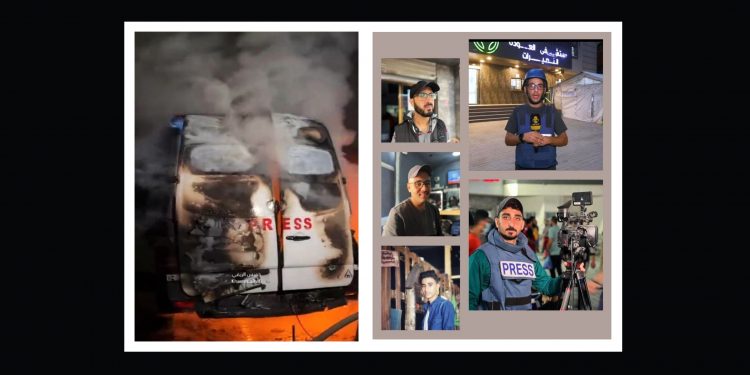PALESTINA. El Estado terrorista de Israel asesina a otros cinco periodistas