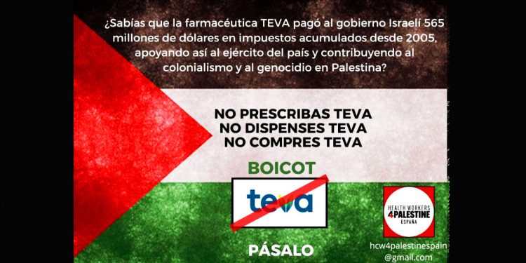 Por qué debemos boicotear a la farmacéutica Teva