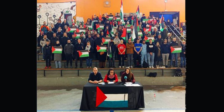 Clubes, deportistas y organizaciones políticas firman un manifiesto contra el partido del Maccabi previsto en Gasteiz