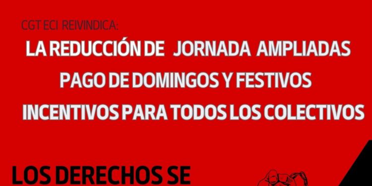 Histórico: Trabajadores de El Corte Inglés manifestándose por sus derechos