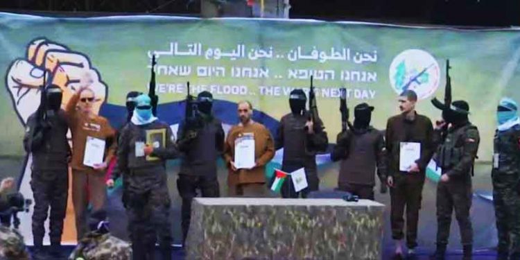 PALESTINA. 5º intercambio: Hamás libera a tres rehenes israelíes y el gobierno sionista a 183 presos