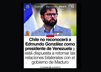 CHILE comienza a recular en su hostilidad para con el gobierno de Venezuela