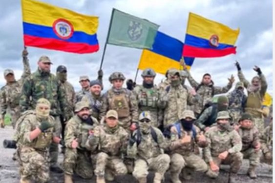 UCRANIA. Mercenarios colombianos abandonan el frente ante la inminente derrota del fascismo
